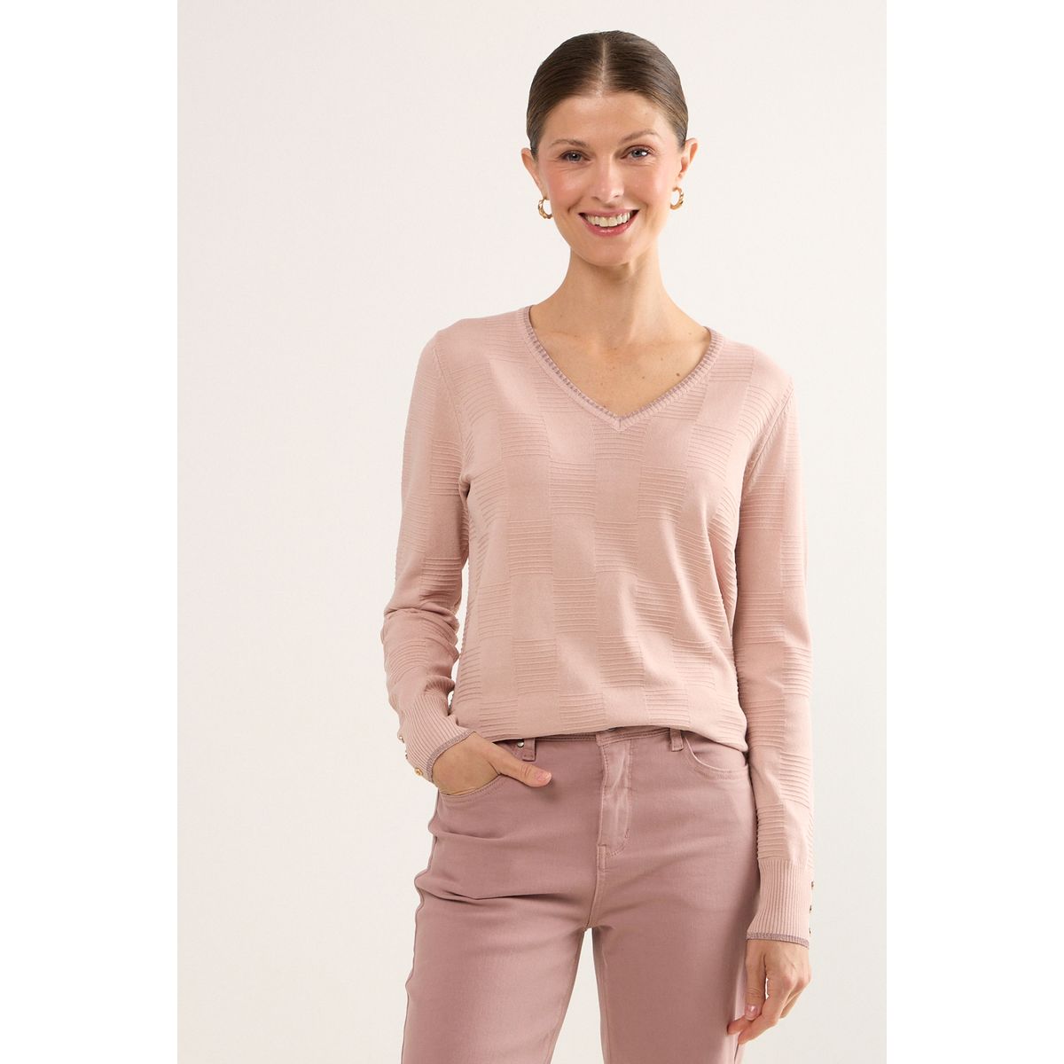 MA GRIFFE - Sweater Mujer Rosa Magriffe