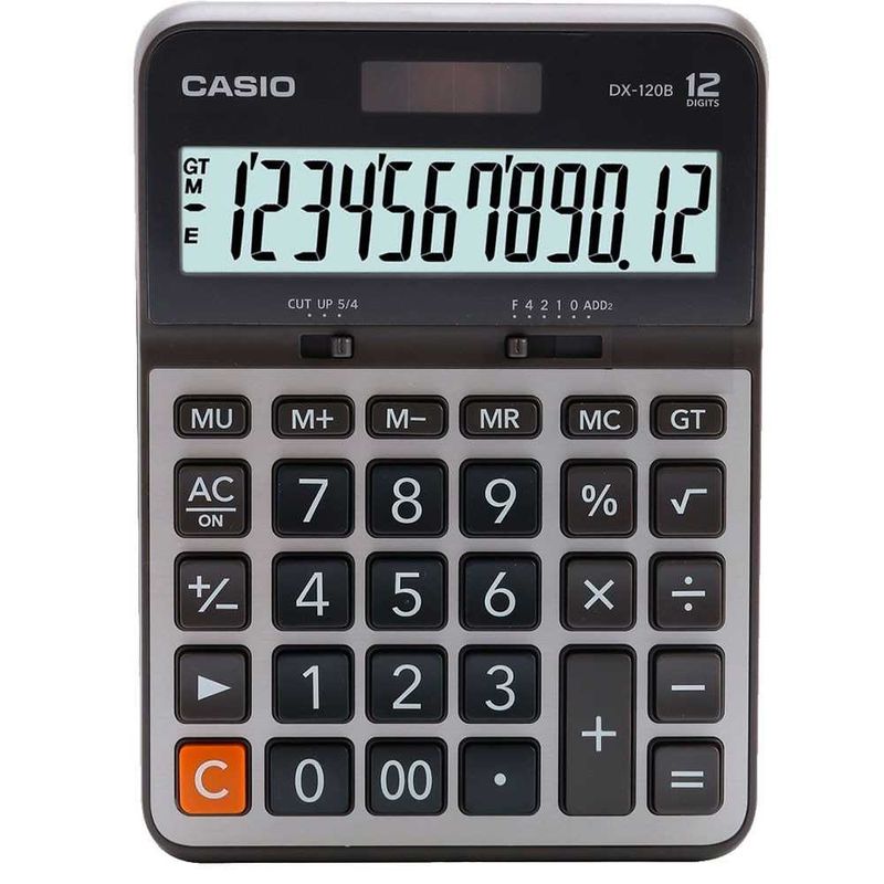 CASIO - CALCULADORA CASIO GX120B SOLAR PILA 12 DIGITOS CUBIERTA METAL