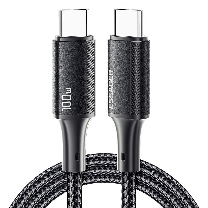 GENERICO - Cable USB-C a USB-C 100W  Potencia velocidad