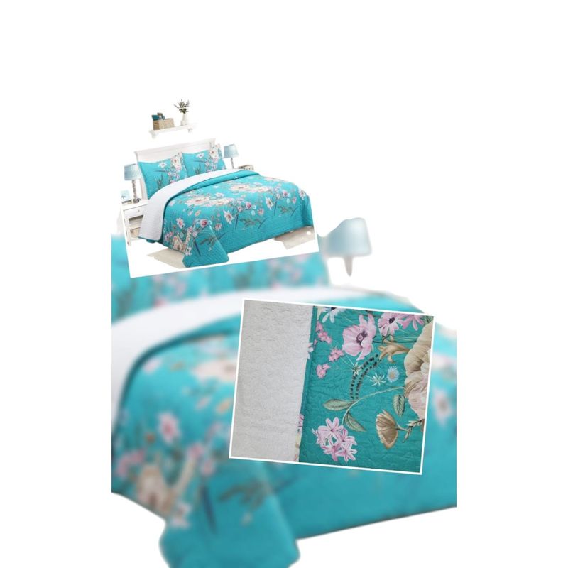 ANGELES DEL HOGAR - CUBRECAMA QUILT CON CHIPORRO DISEÑO 2 PLAZAS
