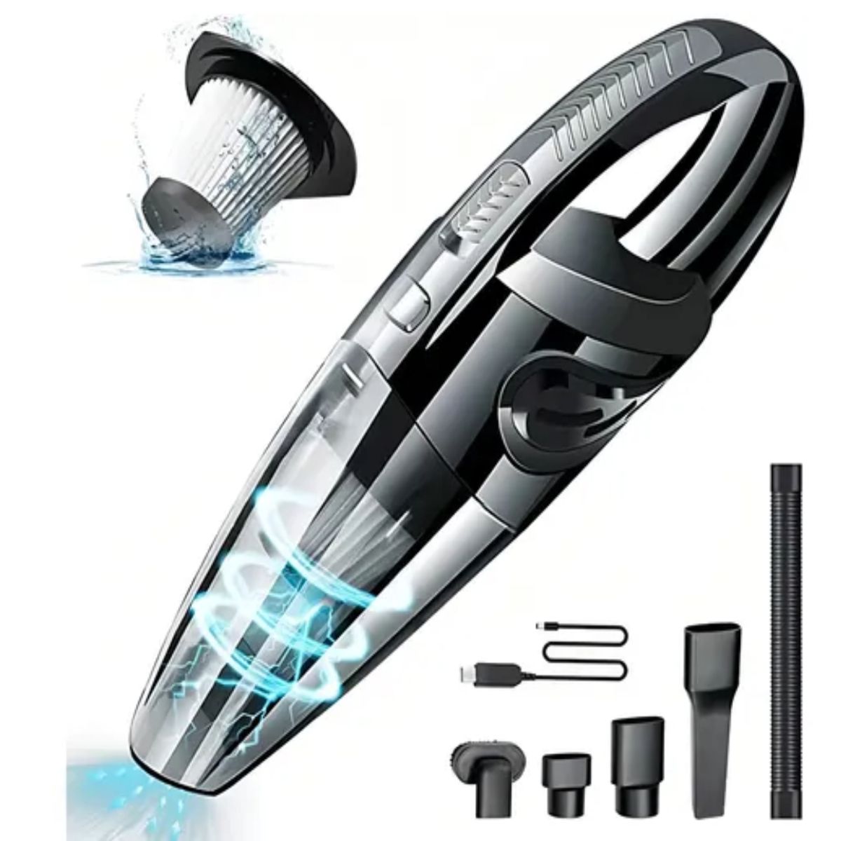 Aspiradora De Mano Esenzo Adget 120w Recargable Portátil, marca GENERICO - Foto 2