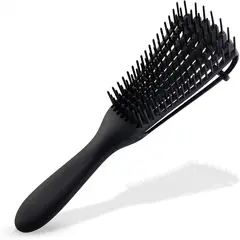 GENERICO - Mini Cepillo Flexible Desenredante Y Definidor De Rizos Negro