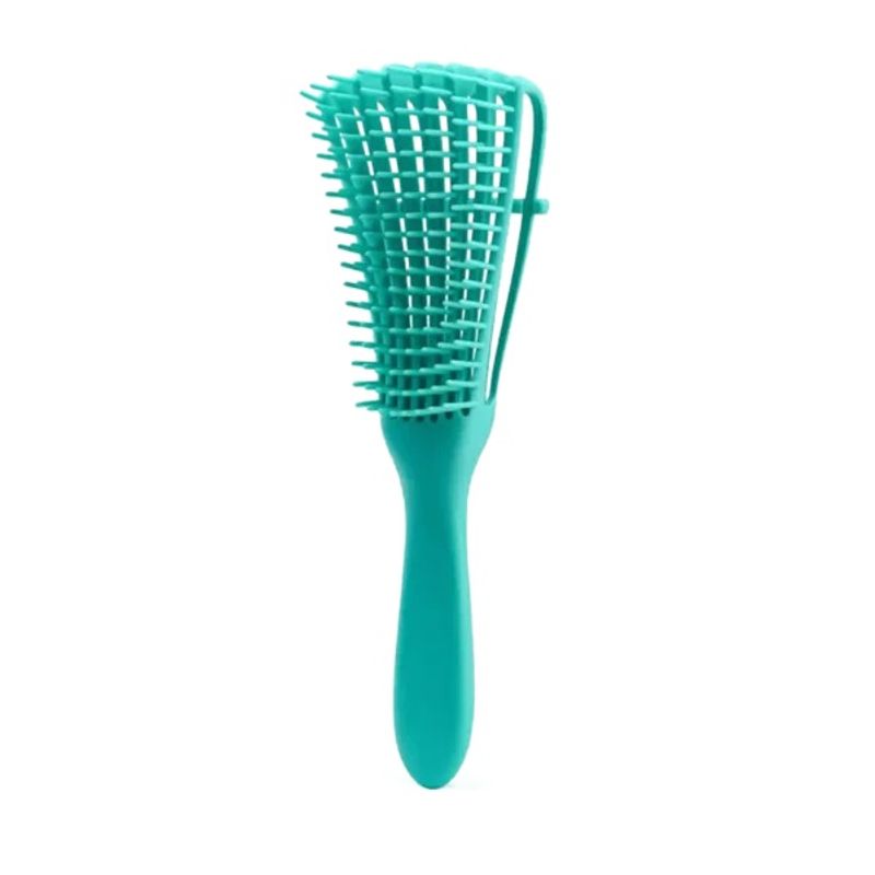 GENERICO - Mini Cepillo Flexible Desenredante Y Definidor De Rizos Verde