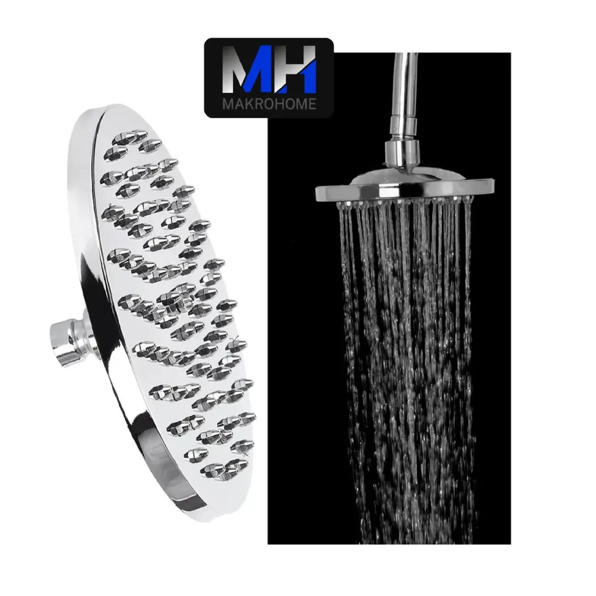 TAUMM - Plato Ducha Redondo Acero Inoxidable 20cm Taumm