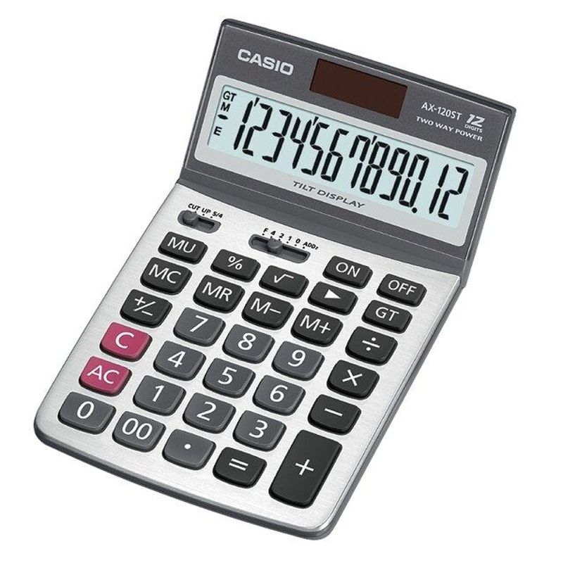 CASIO - CALCULADORA CASIO AX120ST 12 DIGITOS RECLINABLE