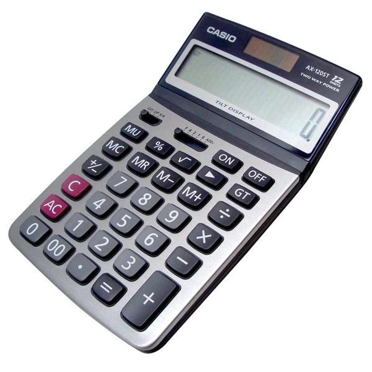 CASIO - CALCULADORA CASIO AX120ST 12 DIGITOS RECLINABLE