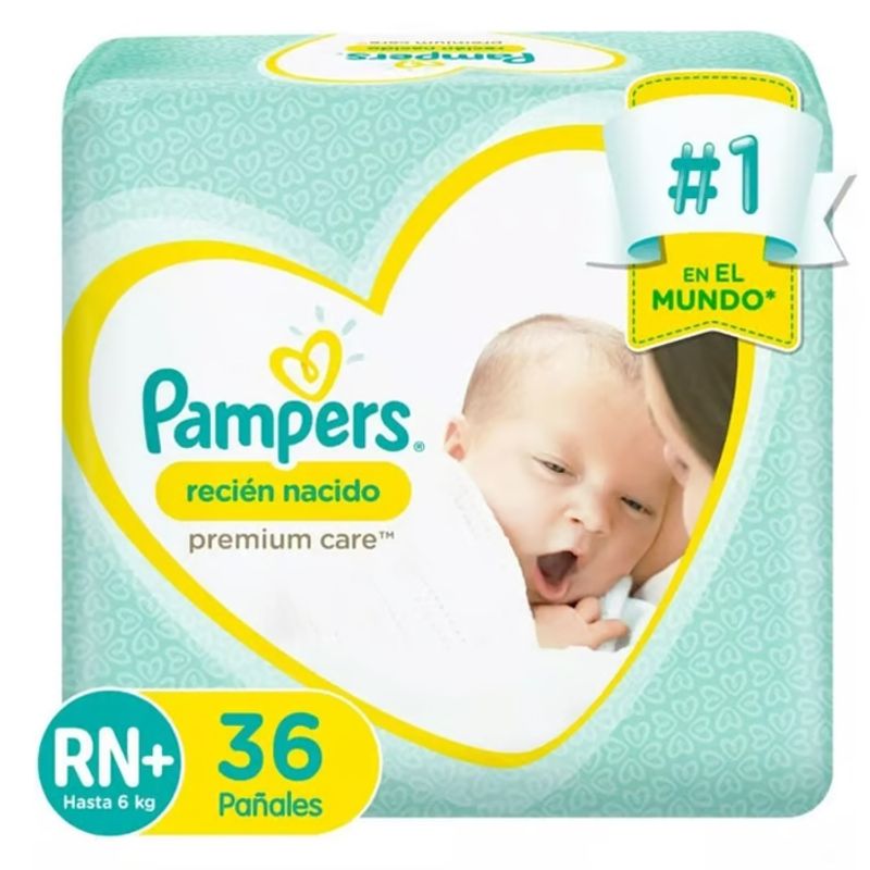 PAMPERS - Pañal Pampers Premium Care Rn+ 36