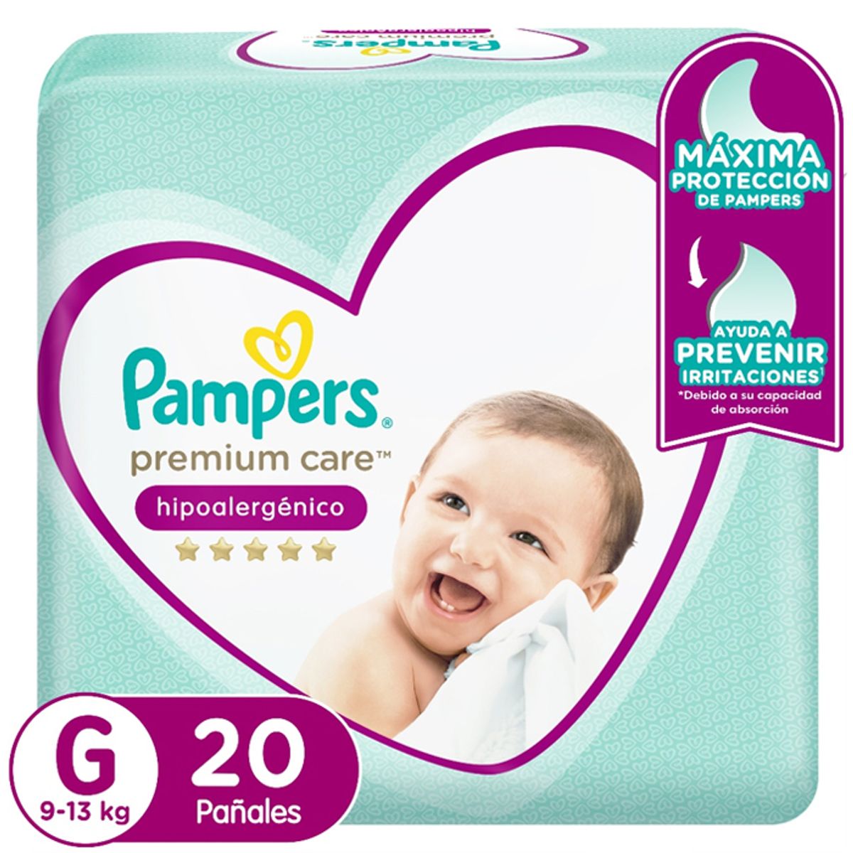 PAMPERS - Pañal Pampers Premium Care G 20