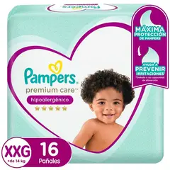 PAMPERS - Pañal Premium Care XXG 16