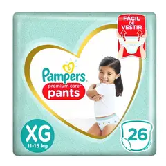 PAMPERS - Pañal Premium Care Pants XG 26