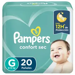PAMPERS - Pañal Confort Sec G 20