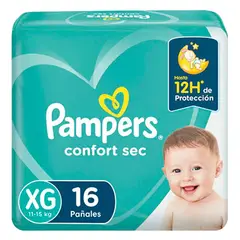 PAMPERS - Pañal Confort Sec XG 16