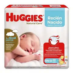 HUGGIES - Pañal Natural Care Rn 20
