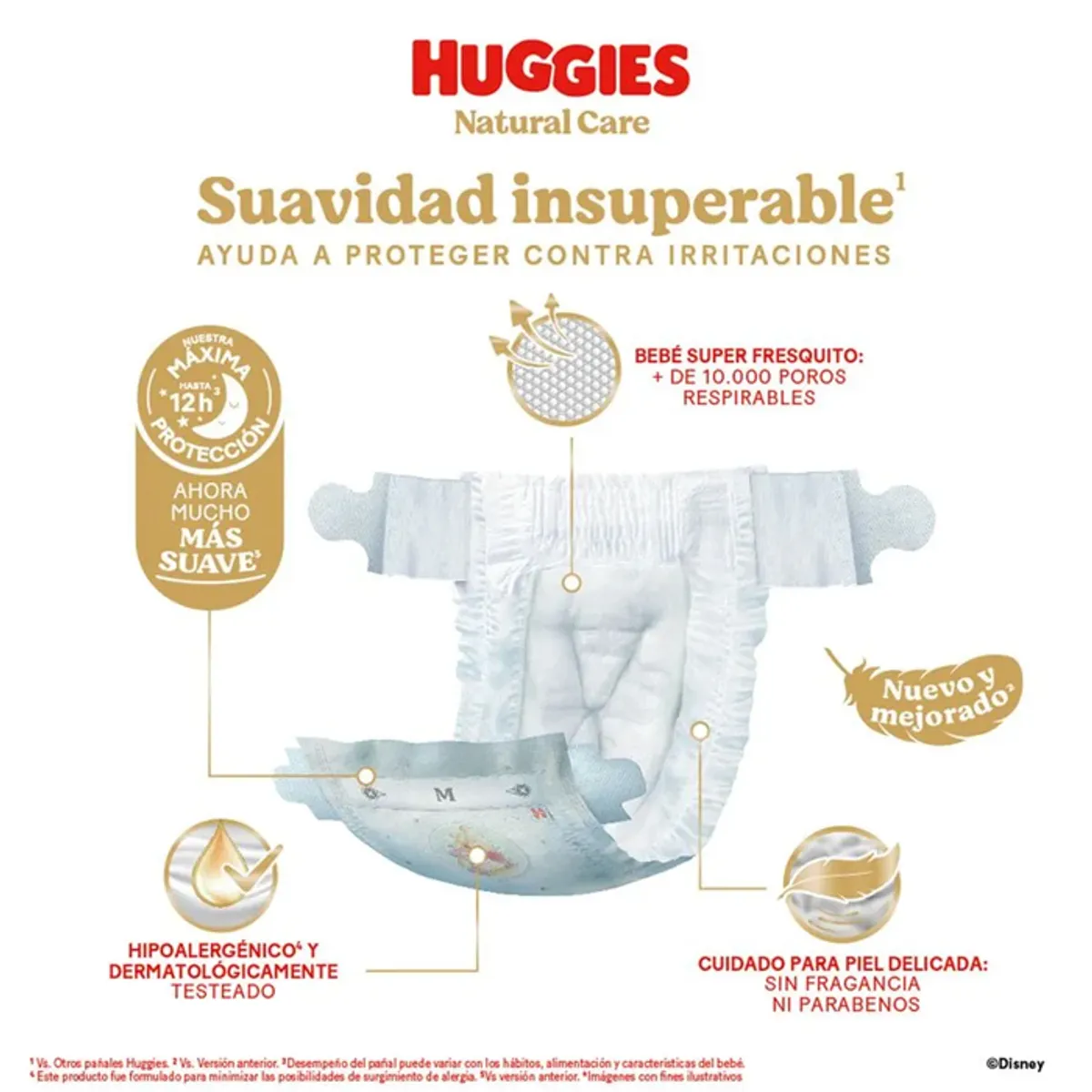 HUGGIES - Pañal Huggies Natural Care M 70