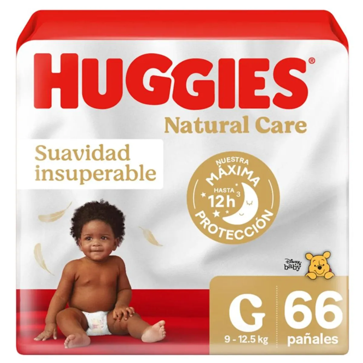 HUGGIES - Pañal Huggies Natural Care G 66
