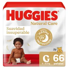 HUGGIES - Pañal Natural Care G 66