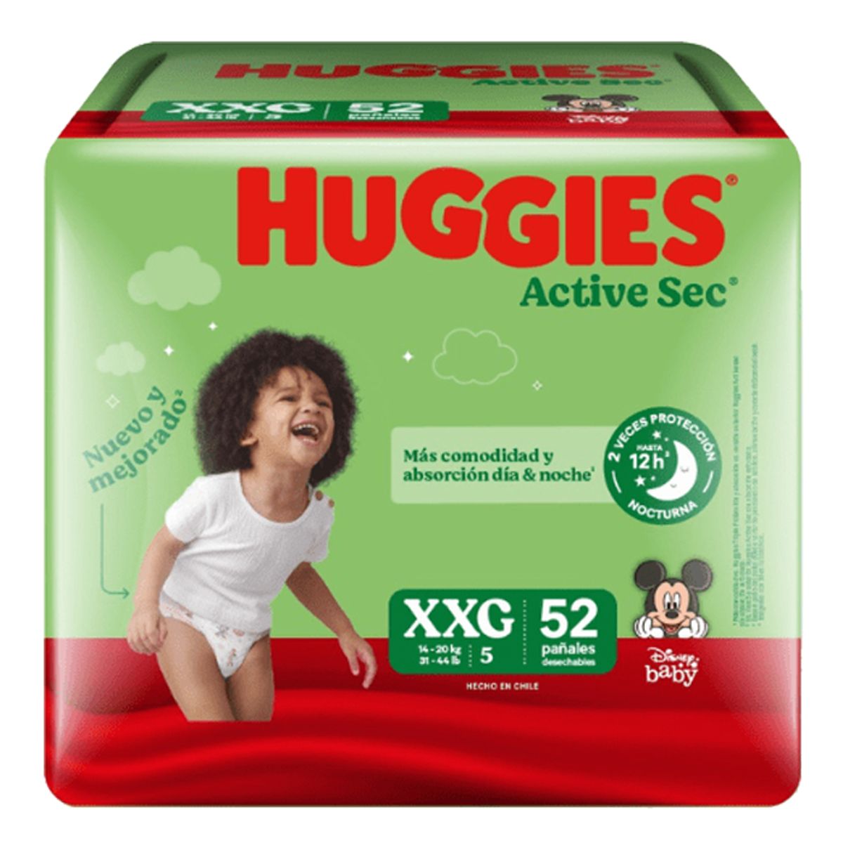 HUGGIES - Pañal Huggies Active Sec XXG 52