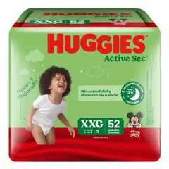 HUGGIES - Pañal Active Sec XXG 52