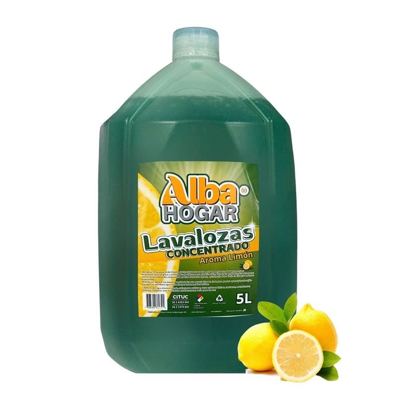 GENERICO - Lavalozas Concentrado 5L Alba Hogar Lavaloza Limón
