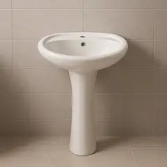 JOYTEK - Lavamanos de Pedestal 2005 Color Blanco - 84x49x42 cm