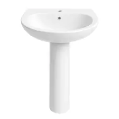 JOYTEK - Lavamanos de Pedestal 3004 Color Blanco - 86x52,5x43,5 cm