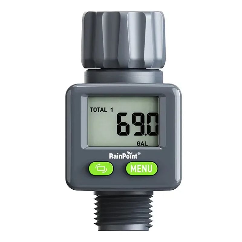 RAINPOINT - Medidor Flujo Caudal Consumo De Agua Flujometro Digita