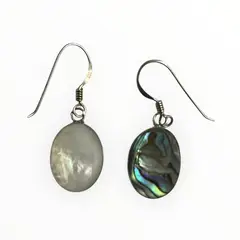 TAETHAI - Aros plata 925 reversibles Abalón