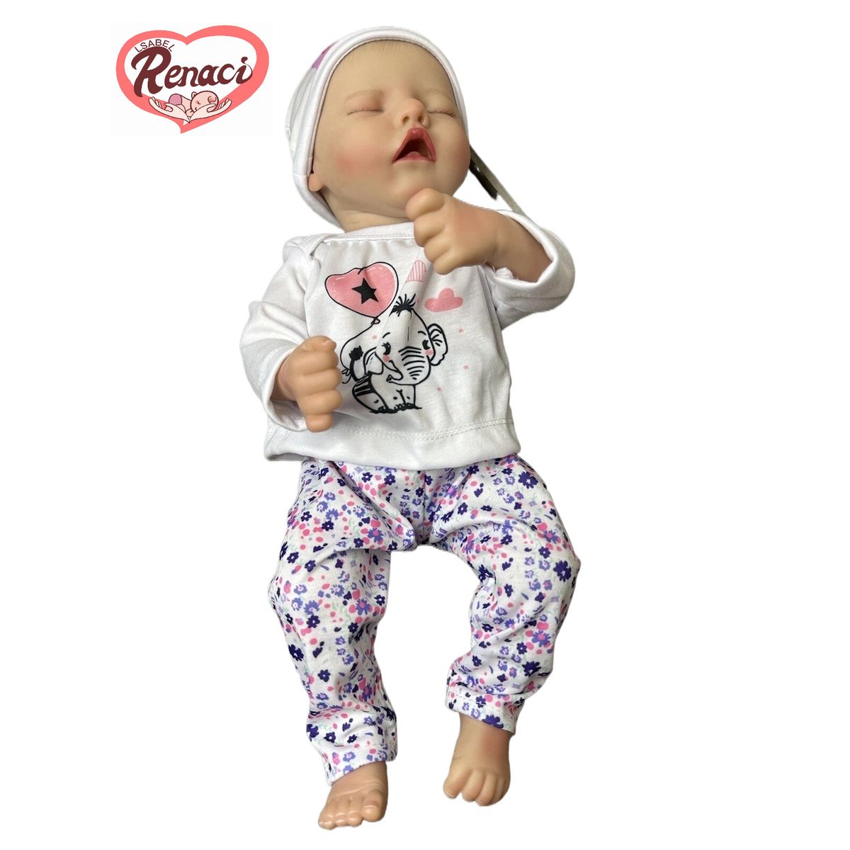 LSABEL RENACI - Muñeca Bebé Renacida Realista Niña 48 Cm Con Kit De