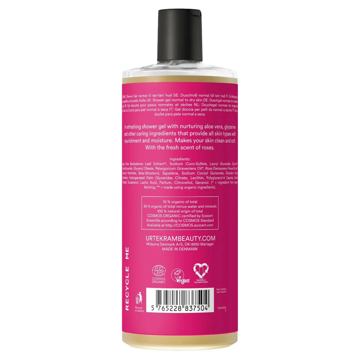 GENERICO - Gel De Ducha Urtekram Rosa Orgánico Y Vegano
