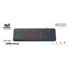 VIEWSONIC - Teclado Gamer KU315 RGB Español 104 Teclas Conexión USB