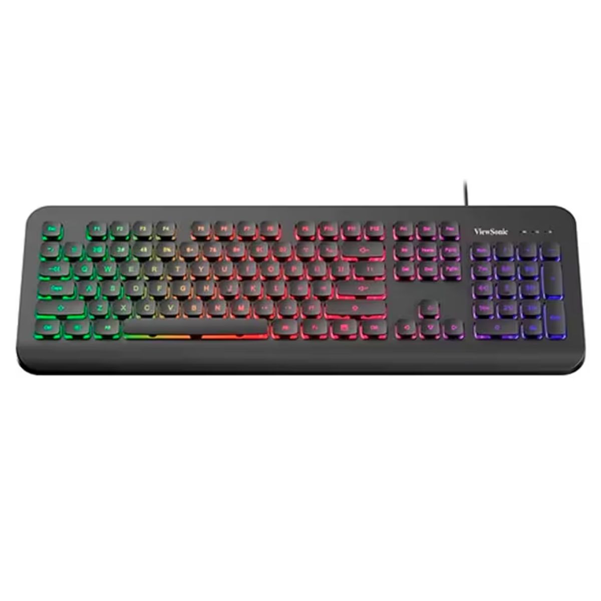 VIEWSONIC - Teclado Gamer ViewSonic KU315 RGB Español 104 Teclas Conexión USB