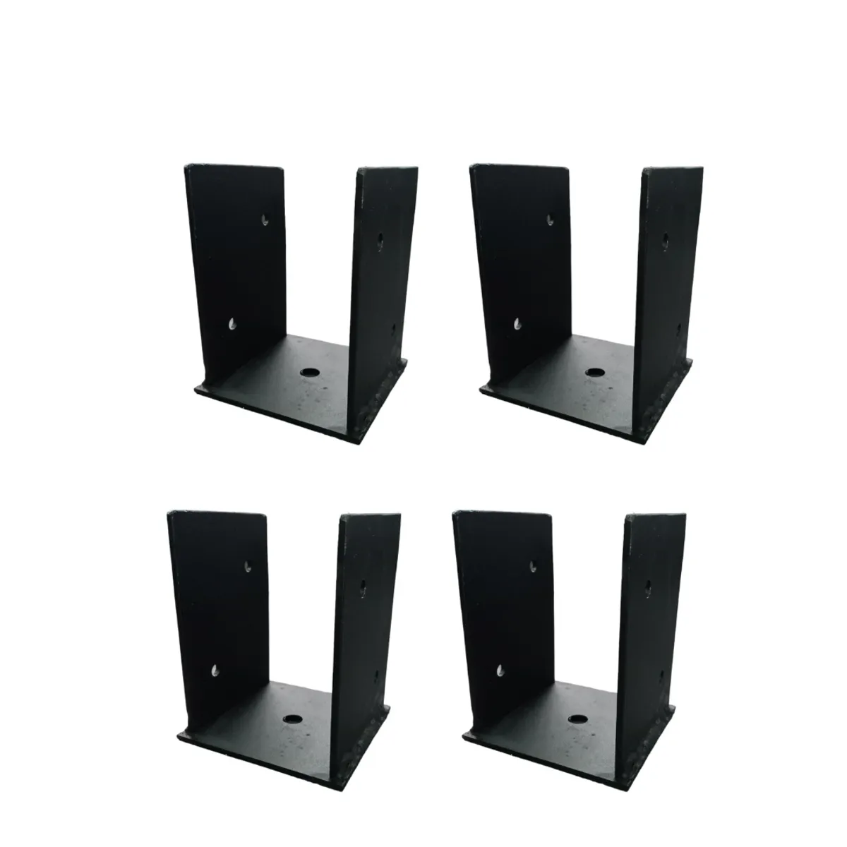 GENERICO - Kit De 4 Bases Para Pilares 2a, Soportes, Anclaje De 4x4