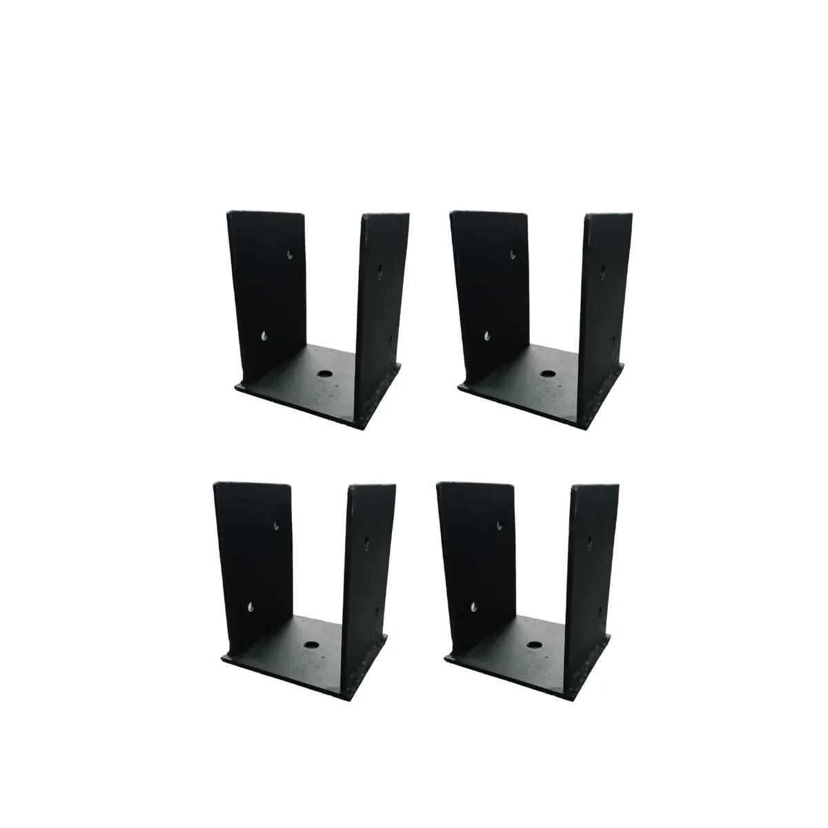 GENERICO - Kit De 4 Bases Para Pilares 2a, Soportes, Anclaje De 4x4