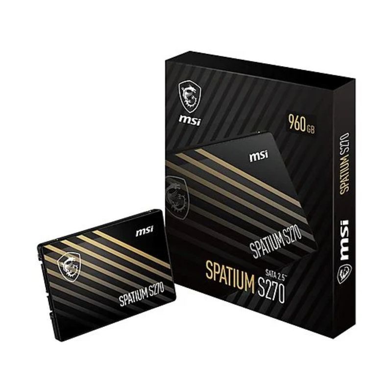 MSI - Disco SSD MSI SPATIUM S270 SATA 25 960GB 3D NAND 500MBs