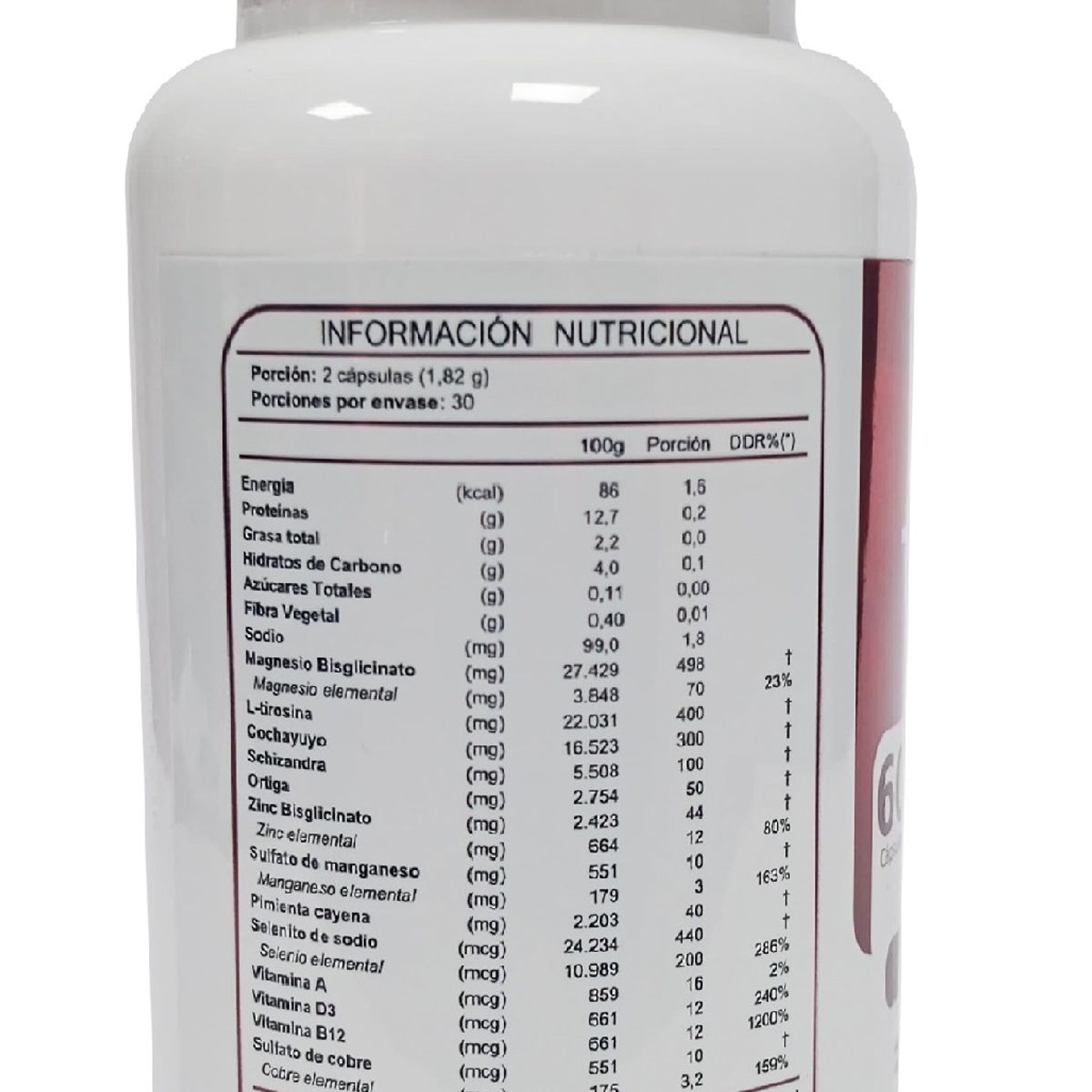 FNL - Tirox Tirosina Cochayuyo Shisandra Ortiga Cayena Fnl 2x60 Caps