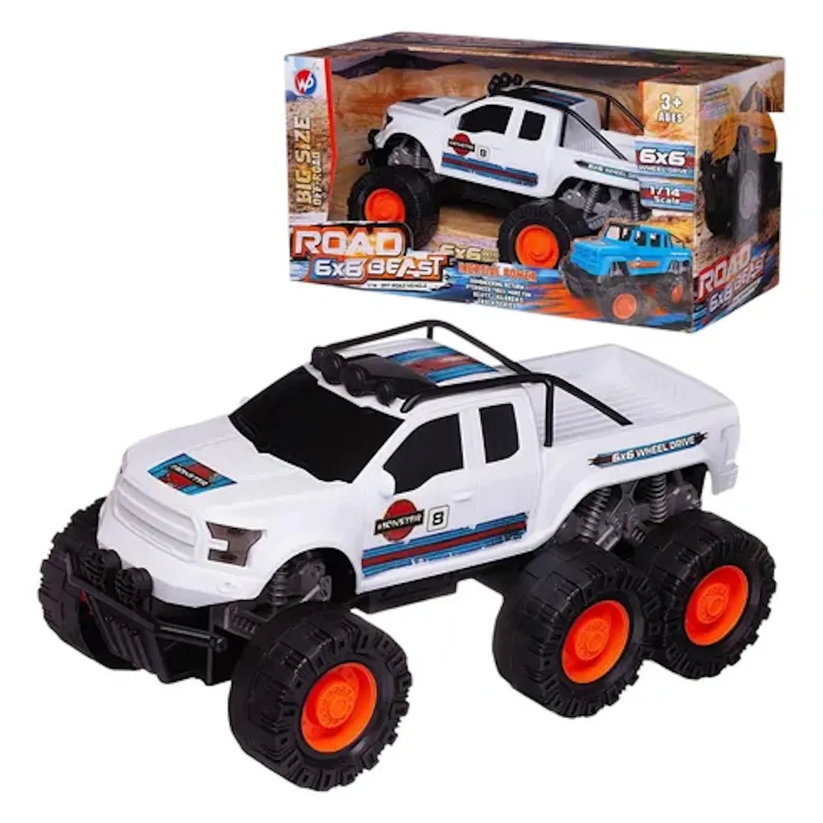 GENERICO - Juguete Auto Vehículo De Fricción 6x6