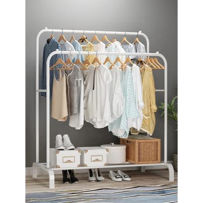 Imagen 2 del producto Perchero Blanco Doble Organizador de Ropa Resistente Hasta 35 Kilos