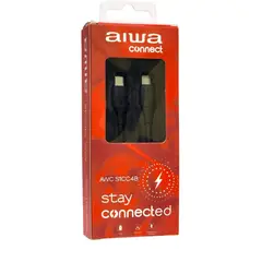 AIWA - Cable USB Tipo-C a Tipo-C 1.2 Metros Carga Rápida 60W