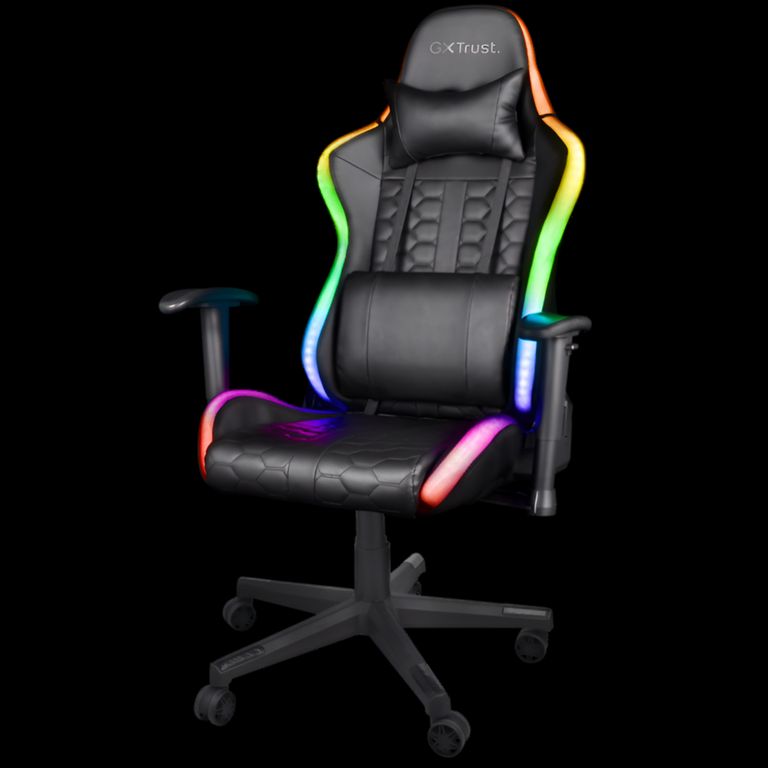Silla Gamer Rizza FULL RGB Comfort Plus GXT 716