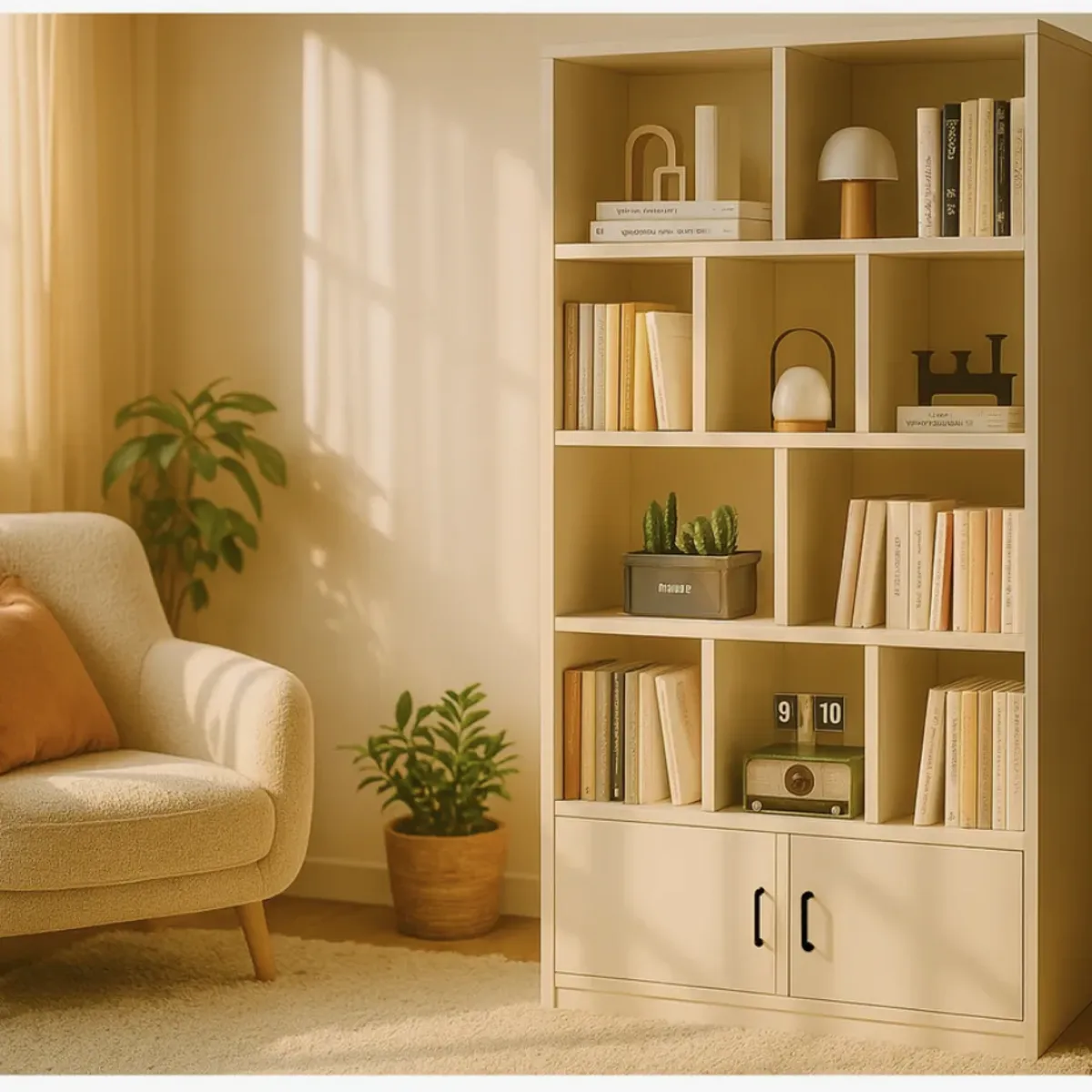 HOMER DESIGN - Estante Repisa Para Libros librero biblioteca Combinable 80 de Ancho