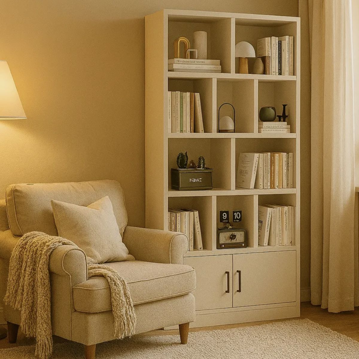 HOMER DESIGN - Estante Repisa Para Libros librero biblioteca Combinable 80 de Ancho