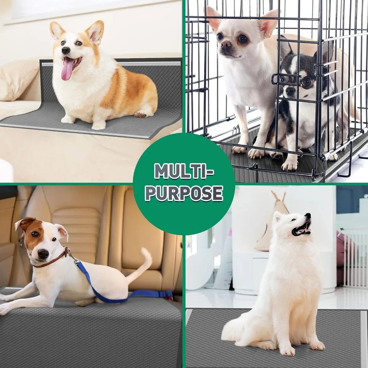 EVERSO - 100 Pañales Tipo Sabanillas Mascotas Perros Xl 90x60 Cm