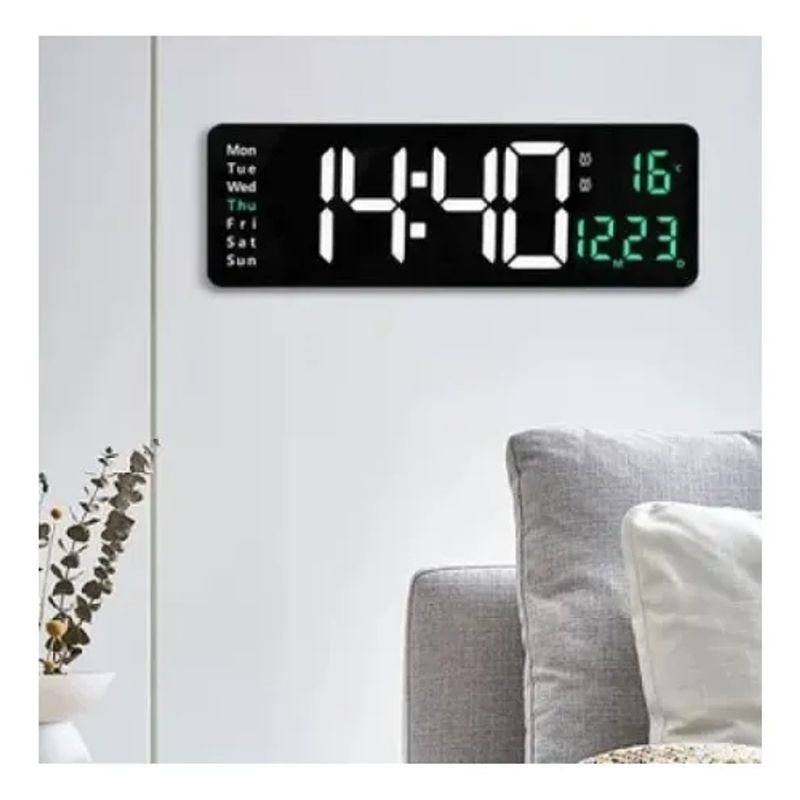 GENERICO - Reloj De Pared Digital Decorativo Led Pantalla Grande