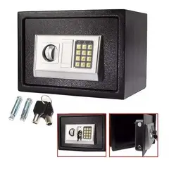 LISM - Caja Seguridad Fuerte Digital Safewell Con Llaves 31x20x20cm Negro-223101 266002