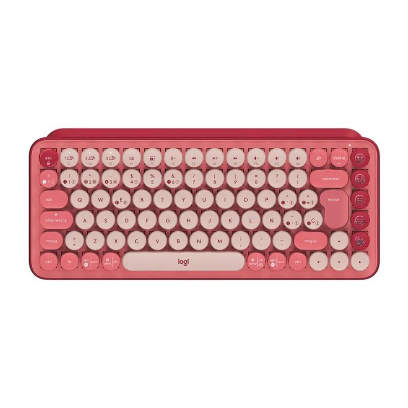 LOGITECH - Teclado Mecánico Logitech POP Keys Wireless-rosa