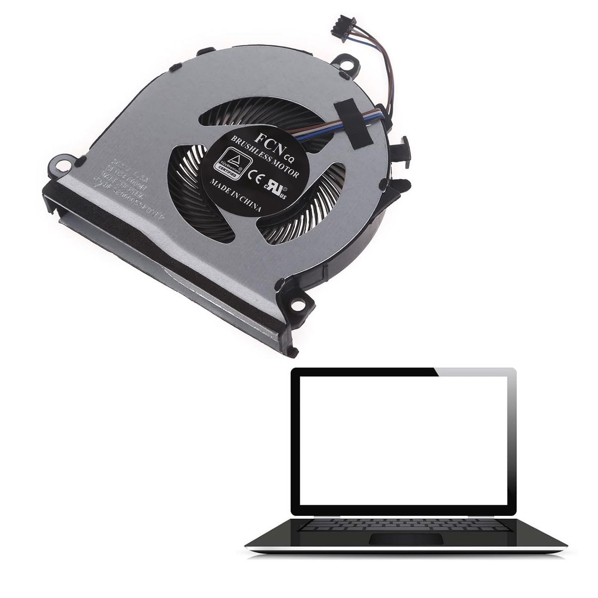 KUANGYE - Ventilador Compatible Con Hp Pavilion Gaming 15-ec Y 16-a Cpu