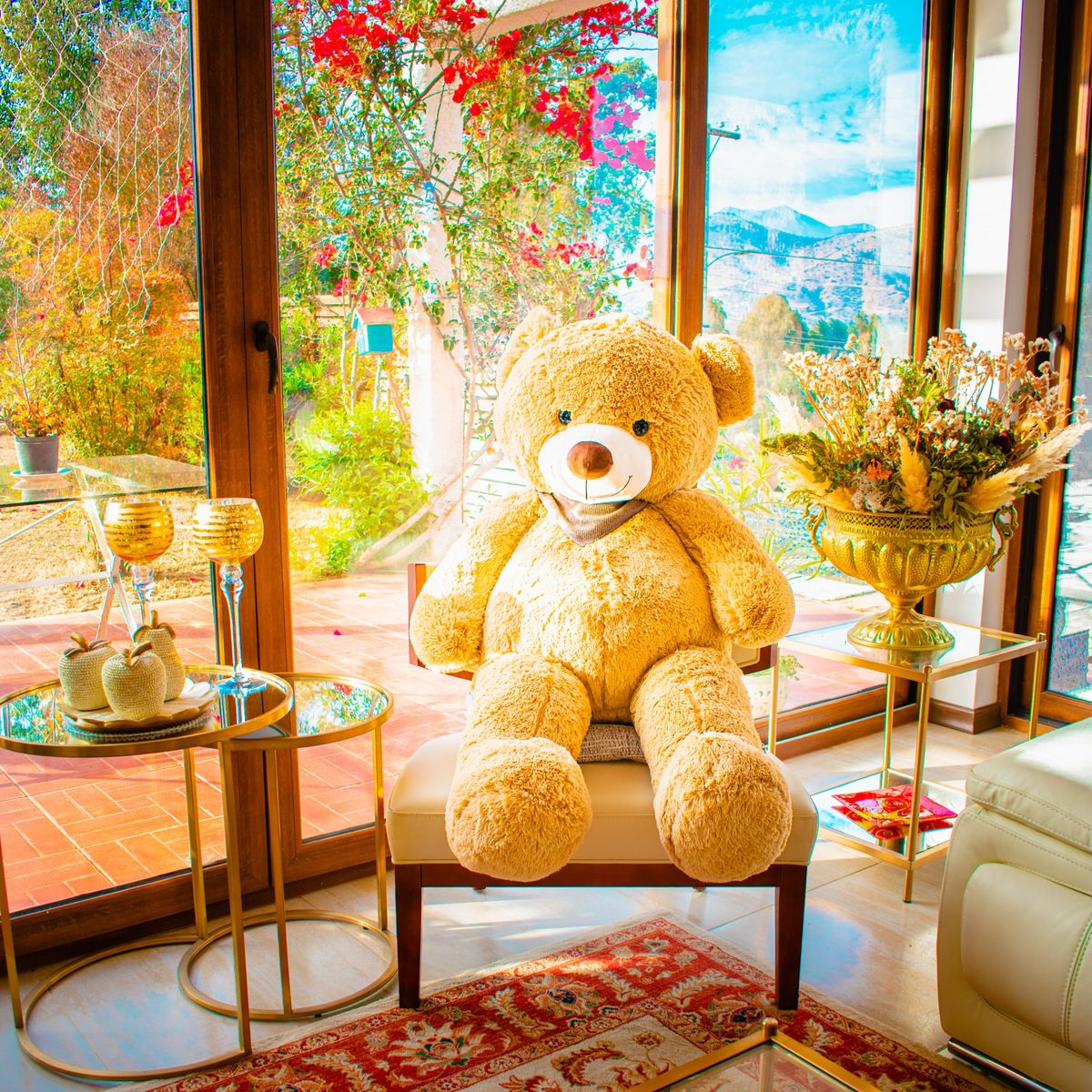 GENERICO - OSO Gigante Bandana 140 CM Café