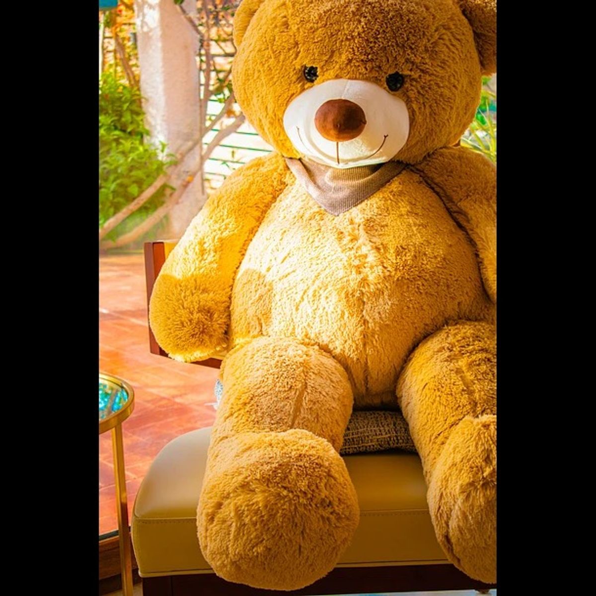 GENERICO - OSO Gigante Bandana 140 CM Café