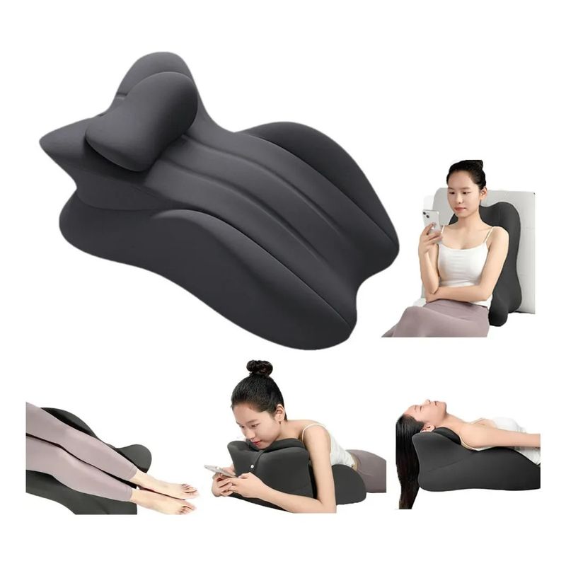 GENERICO - Cojín Soporte Espalda Corrector Lumbar Para Oficina Hogar  Liso