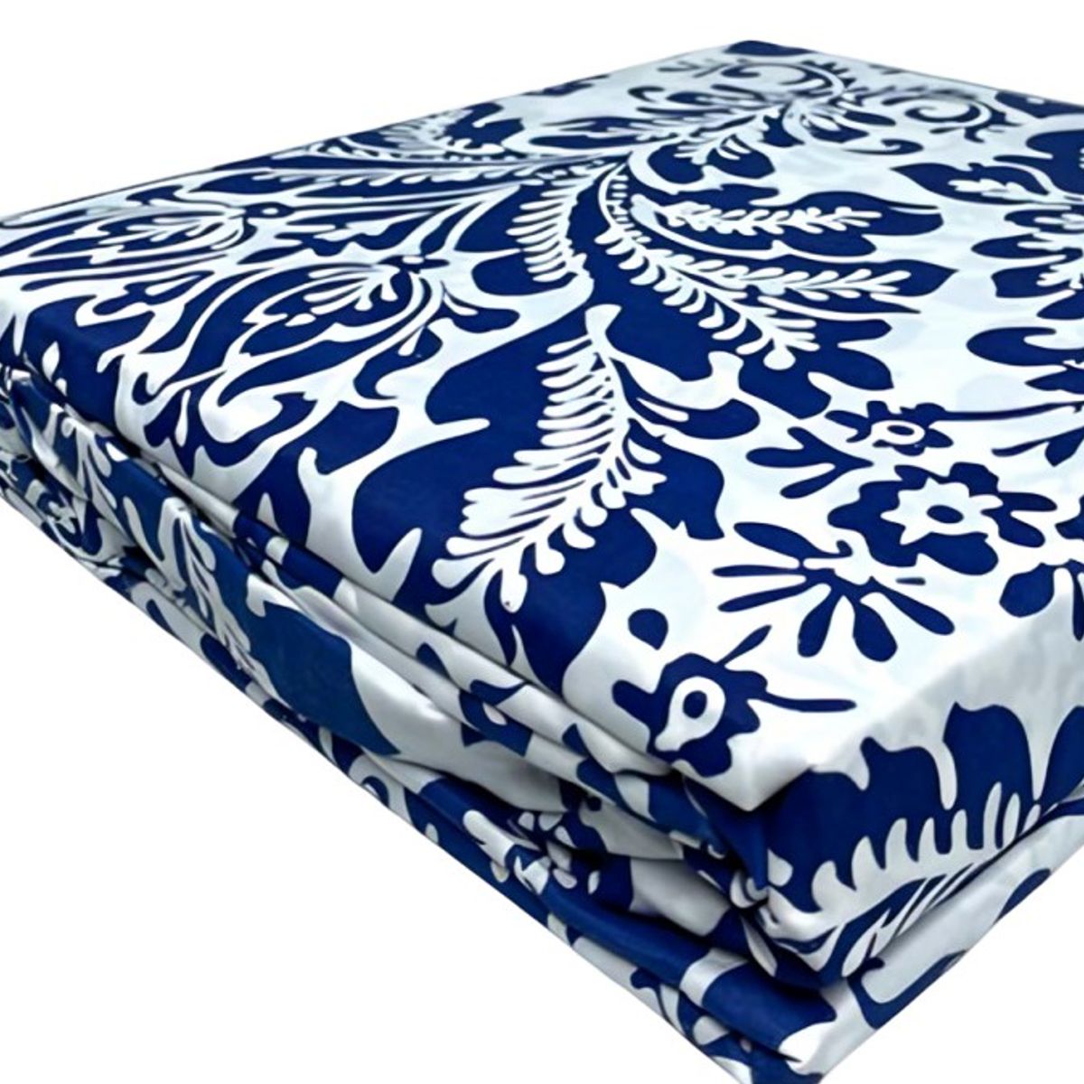 DORAL - Sábanas Micro Piel Durazno Floral Azul